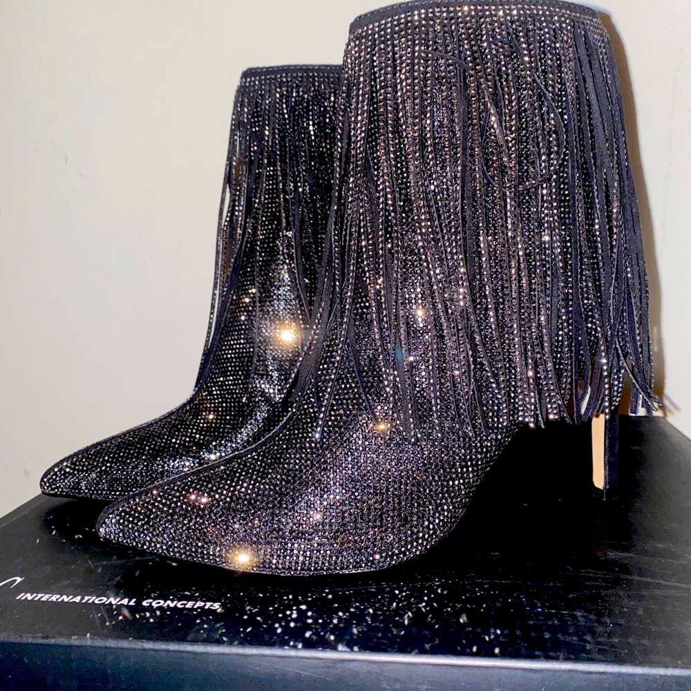 INC international concept sparkly booties. Size 6.5